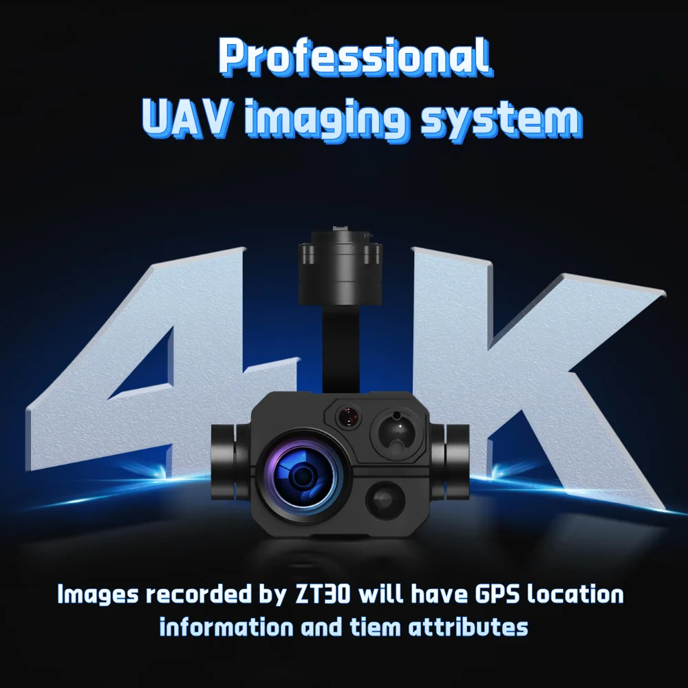 Drone Gimbal - 2026年新型T30ジンバルカメラ搭載ドローン、高解像度AI光学ポッド＆長距離重負荷最適化EVTOLドローンアクセサリー
