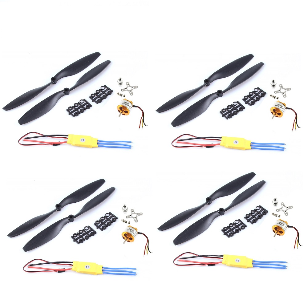 Drone Power Distribution Board - 航空機およびマルチコプター用ブラシレスモーター,クワッドローター,a2212,1000kv,1400kv,2200kv,30a esc,1045,バッチあたり4セット