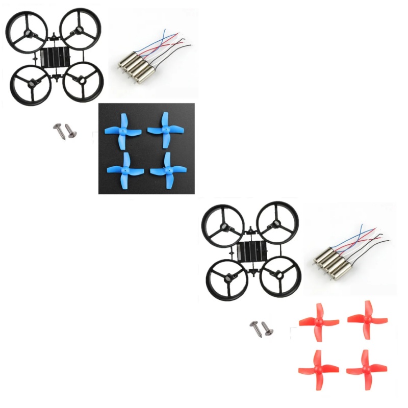 Drone Propeller - JJRC H36 Eachine E010 小型DIYミニクアッドコプターフレームキット、4x615コアレスモーター、4xブレード、65mmホイールベース、屋内FPVドローン用