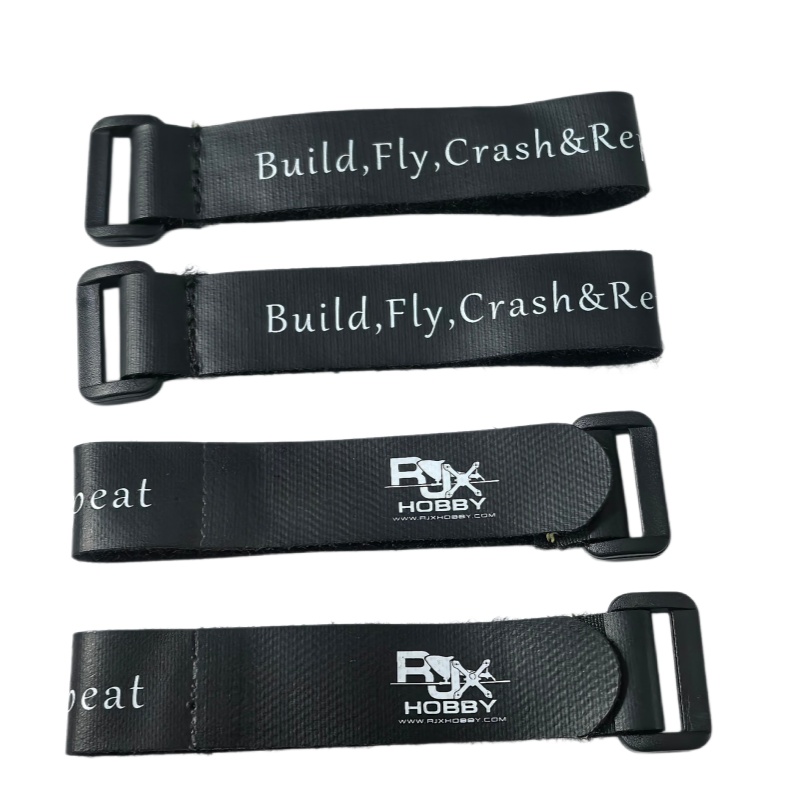 Drone Battery Strap - 200X20MM ノンスリップシリコンバッテリーストラップ 4 個耐火フックループベルクロタイ FPV RC