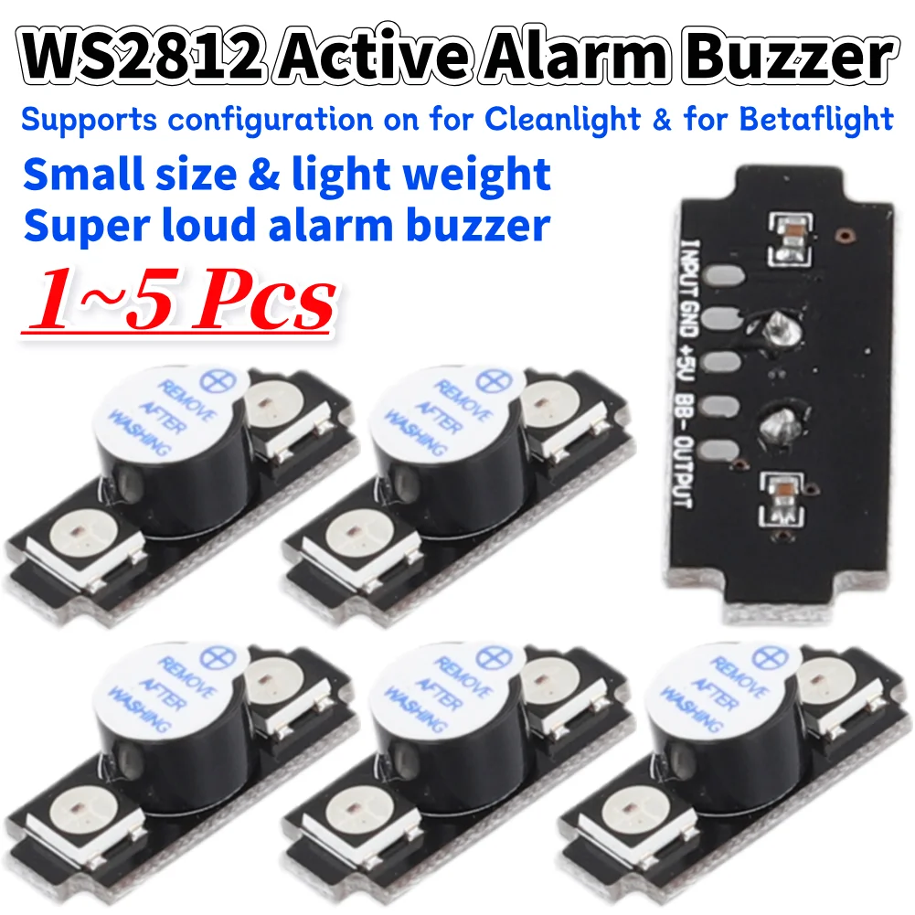 Drone Buzzer - WS2812 アクティブアラームブザー カラフルな RGB LED ブザー