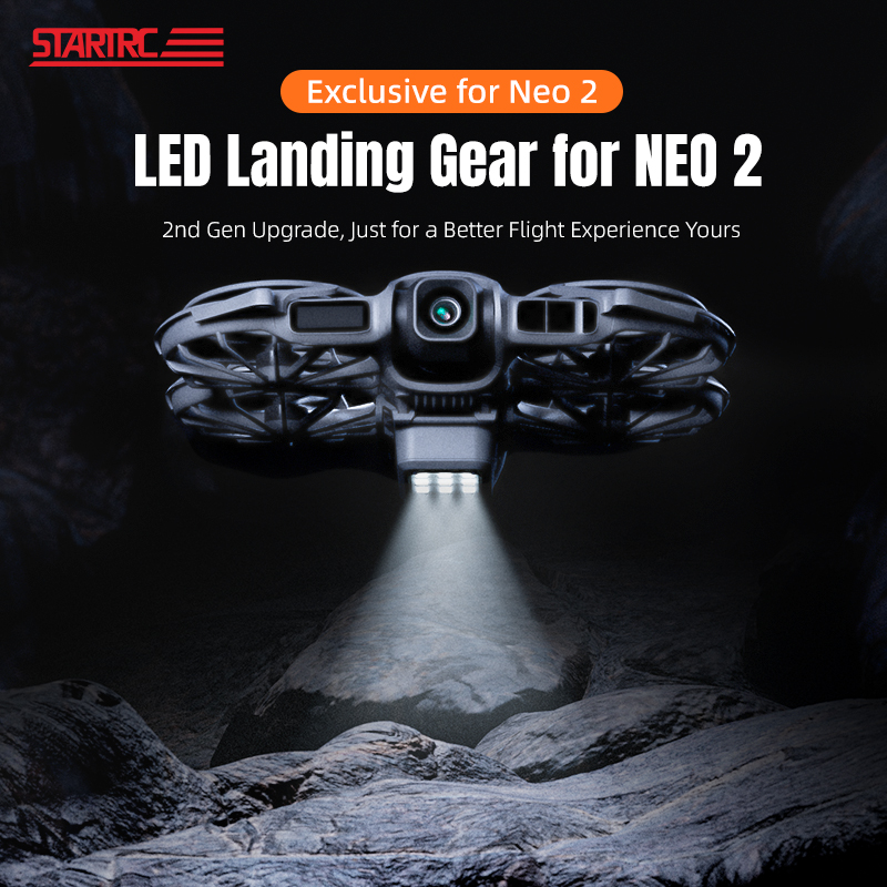 Drone Landing Gear - STARTRC LEDランディングギア DJI NEO 2ドローン用アクセサリー ランディングギア
