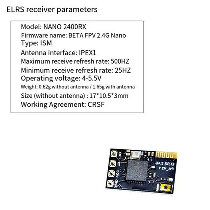 Drone Antenna - CYGJ-10PCS ELRS 2.4Ghz レシーバー NANO Expresslrs