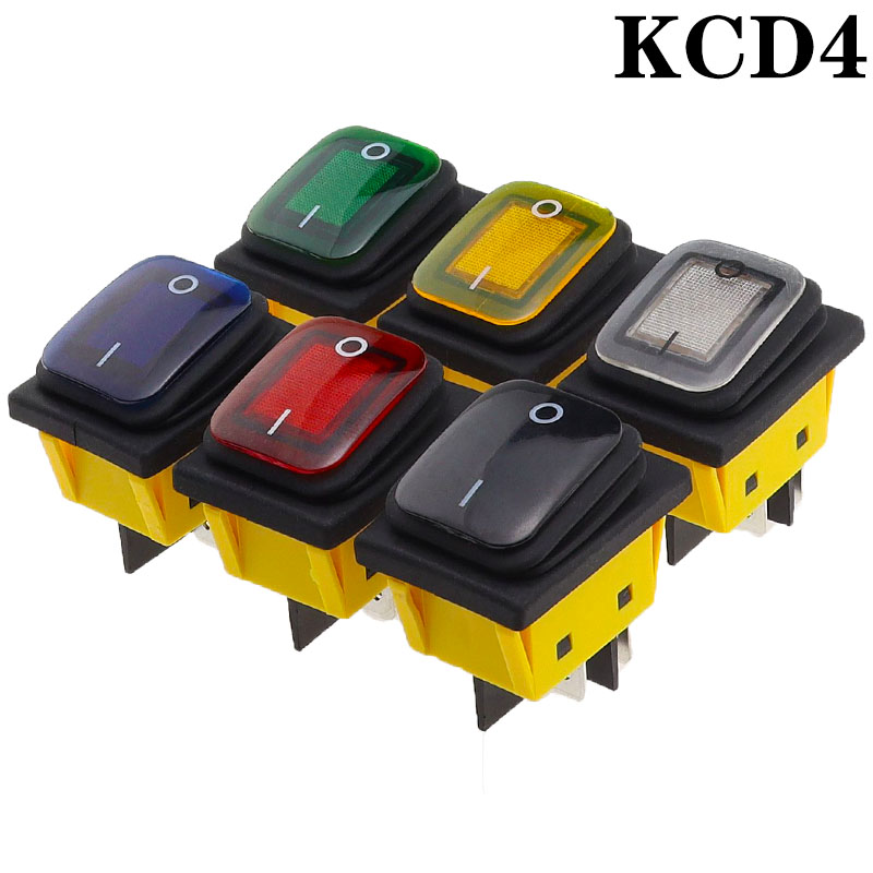 Drone Buzzer - KCD4 オンオフ 30A/250V ヘビーデューティ 4 ピン