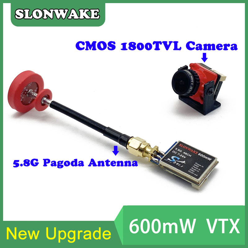 5.8 グラム 48CH 600mW 調整可能な VTX-C - Drone Camera のレビューと価格