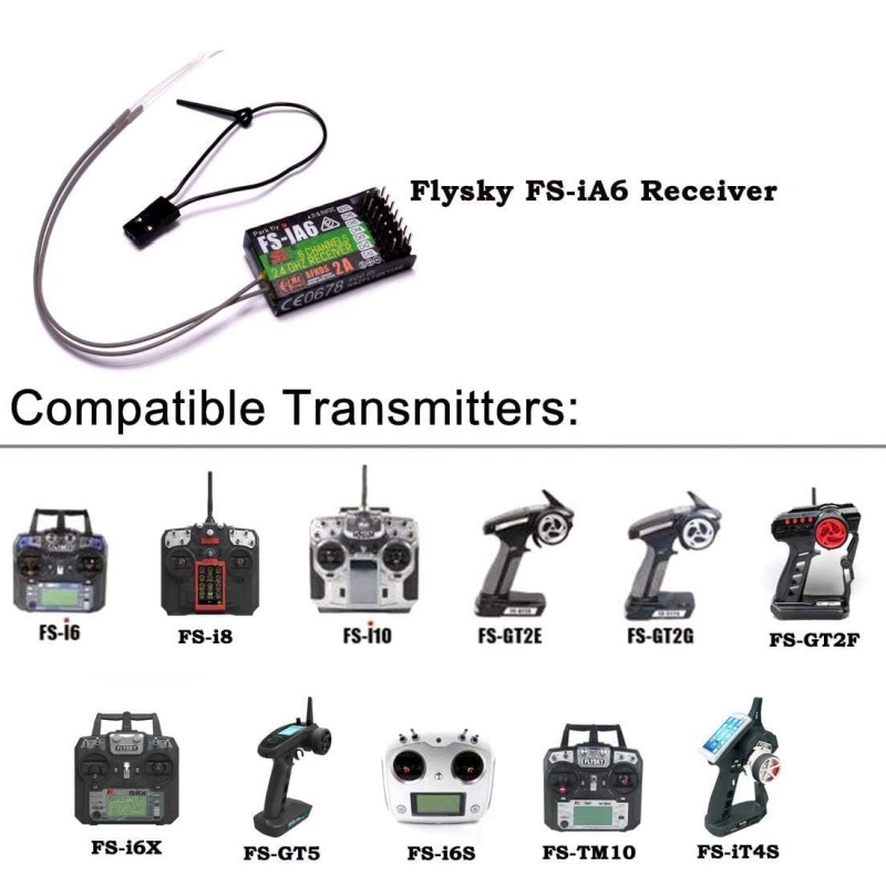Flysky FS-IA6 レシーバー 6CH デュアルアン - Drone Antenna のレビューと価格