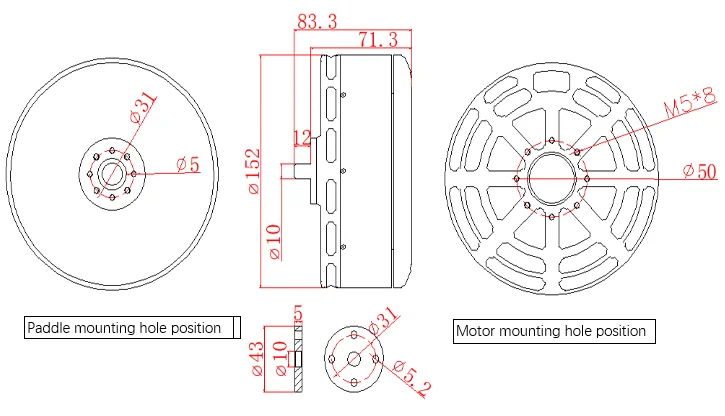 P400 KV50 大推力強力80kg 50N.m電動マリン - Drone Motor のレビューと価格