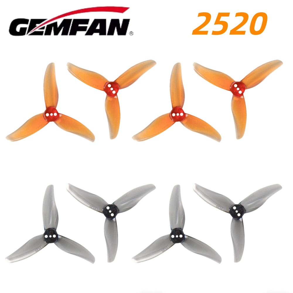 4ペア Gemfan Hurricane 2520 2.5X - Drone Propeller のレビューと価格