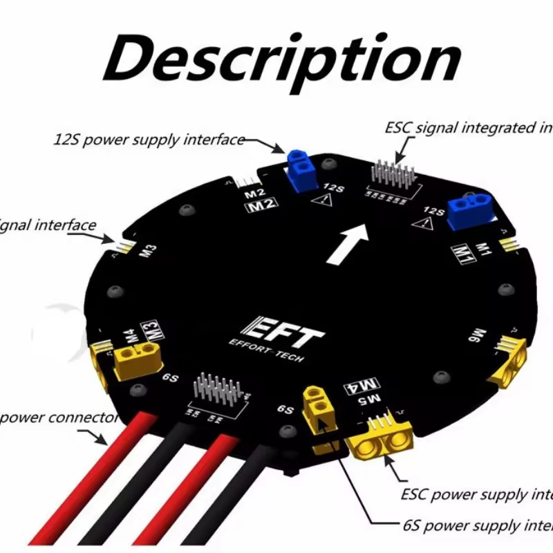 EFT大電流電源分配ボードPDBボード 12S 480A 農 - Drone Battery のレビューと価格
