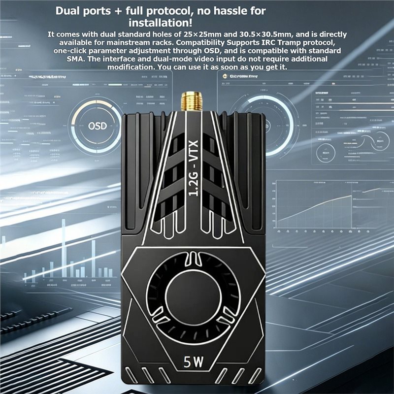 VTX FPV ビデオトランスミッター用 1.2Ghz 5W - Drone Antenna のレビューと価格