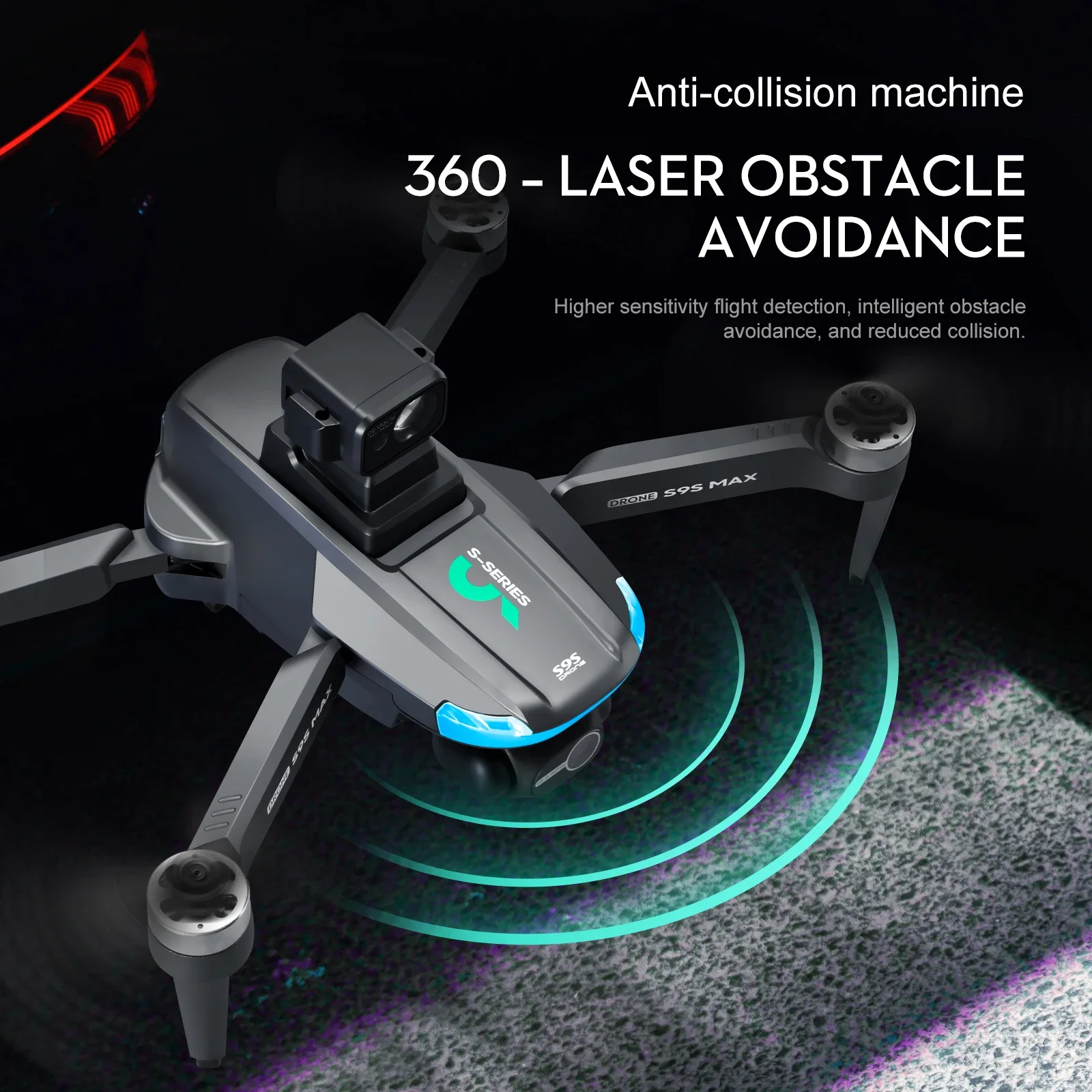 新しい S9S MAX ミニドローン 4K 2 軸 PTZ  - Drone Gimbal のレビューと価格