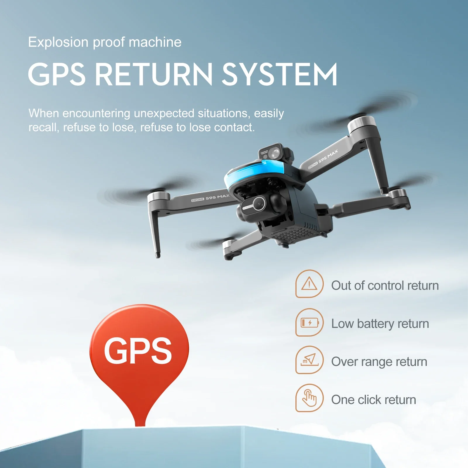 新しい S9S MAX ミニドローン 4K 2 軸 PTZ  - Drone Gimbal のレビューと価格