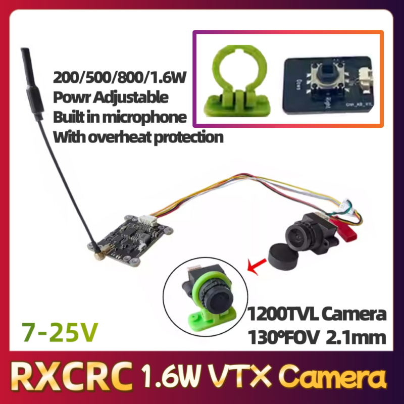 RXCRC 5.8G モジュール 48CH 1.6W VTX - Drone Frame のレビューと価格