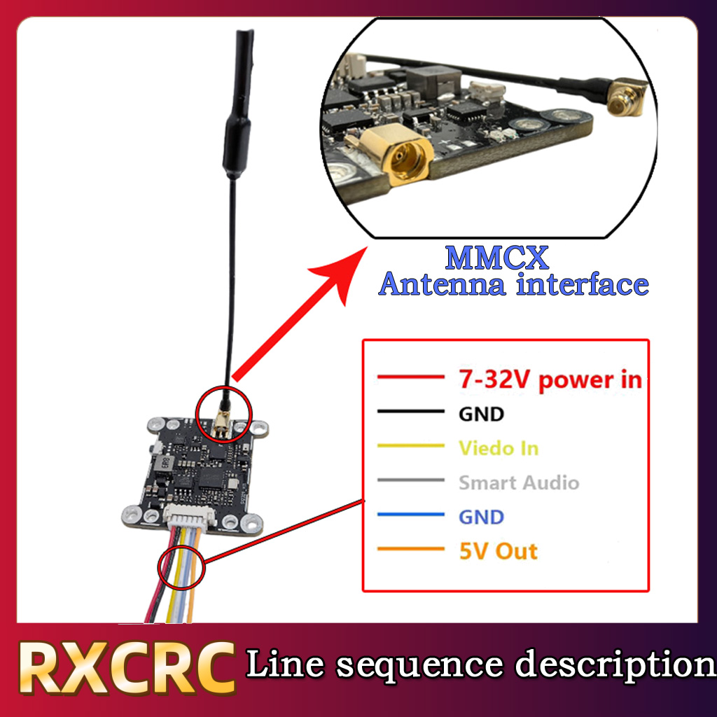 RXCRC 5.8G モジュール 48CH 1.6W VTX - Drone Frame のレビューと価格