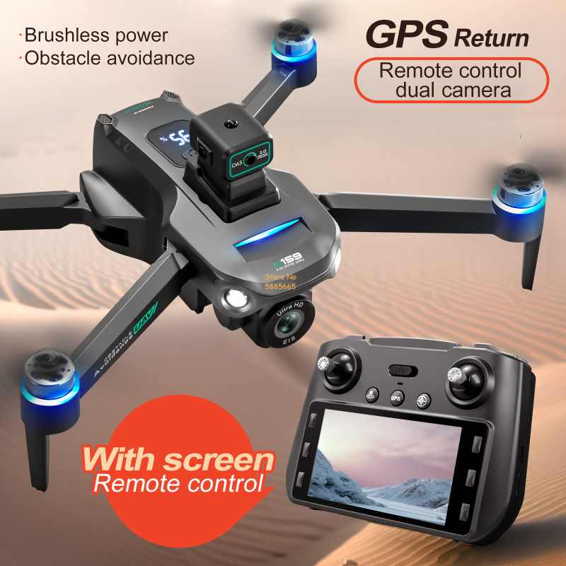 リモコン付きクワッドコプタードローン,障害物回避,LEDスク - Drone Gps Module のレビューと価格
