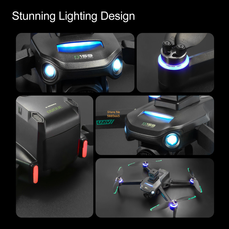 リモコン付きクワッドコプタードローン,障害物回避,LEDスク - Drone Gps Module のレビューと価格