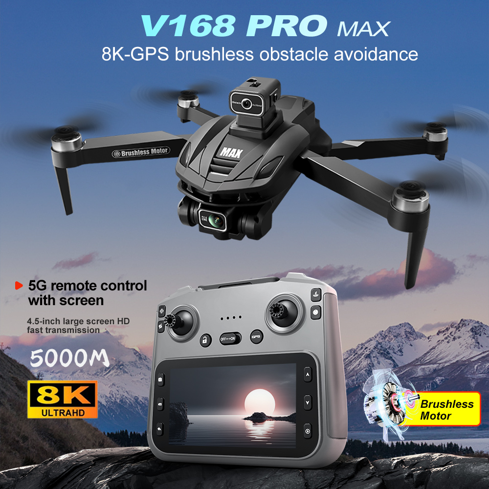 V168 PRO Max GPS ドローン 8K プロフェッ - Drone Gps Module のレビューと価格