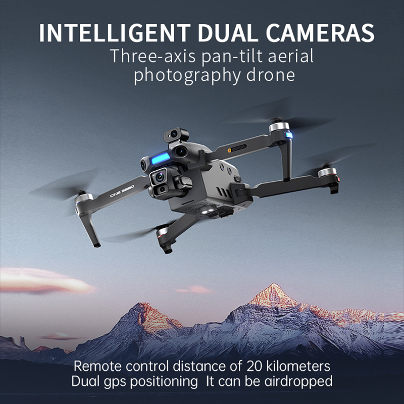 2026年新型8Kデュアルカメラドローン、5.5インチ大型ス - Drone Gimbal のレビューと価格