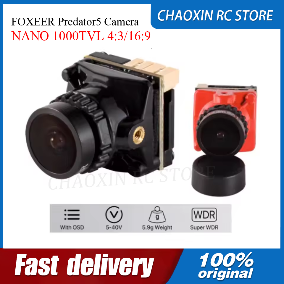 FOXEER Predator5 カメラ NANO 1000 - Drone Camera のレビューと価格