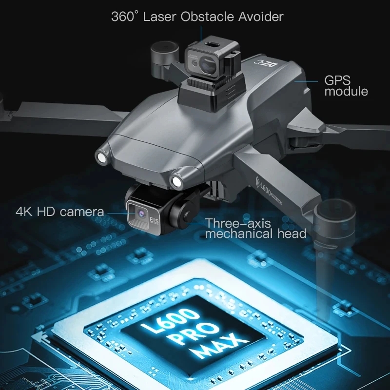 L600 プロマックス GPS ドローンプロフェッショナル  - Drone Gimbal のレビューと価格