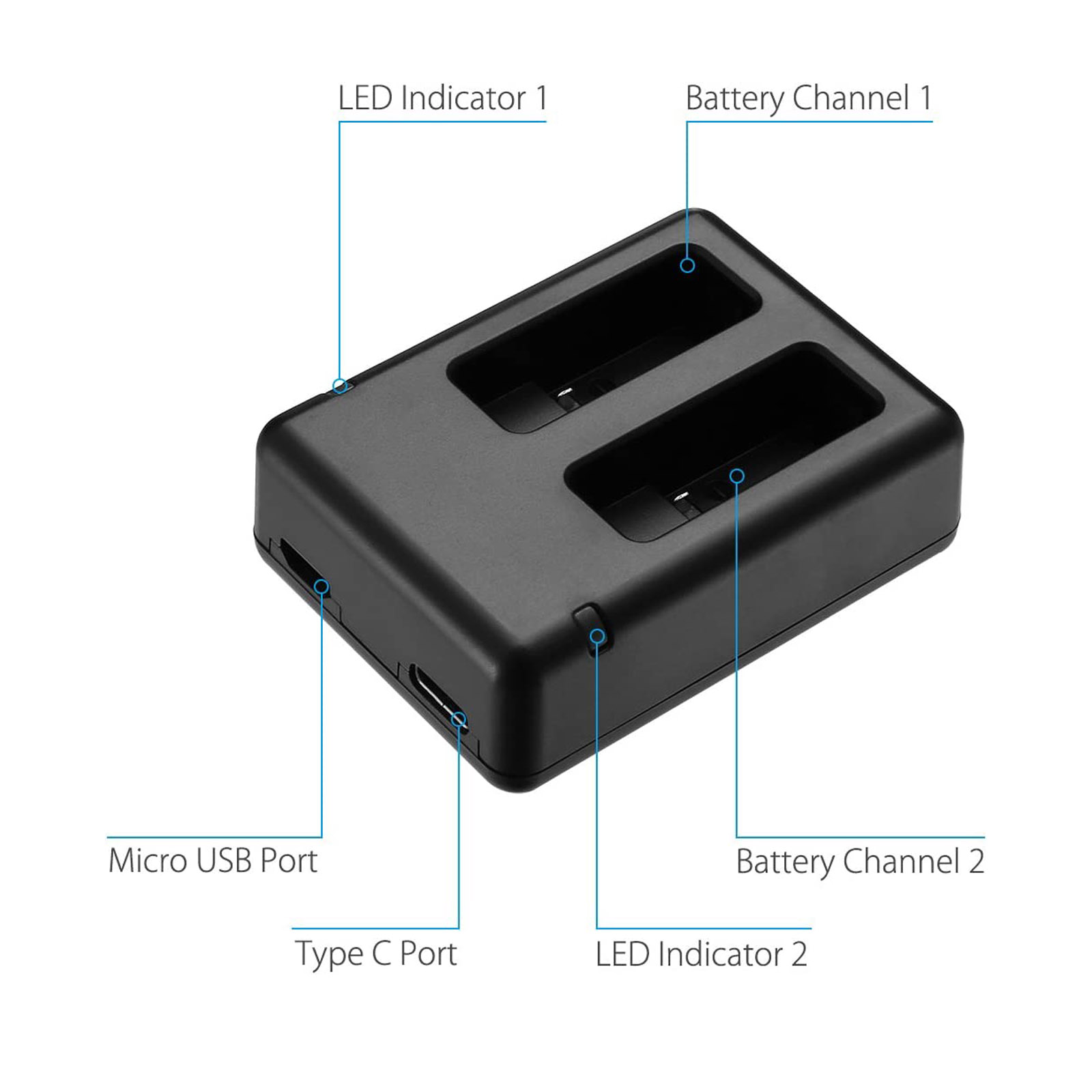 GOPRO Hero 5 充電器 AHDBT-501 バッテ - Drone Camera のレビューと価格