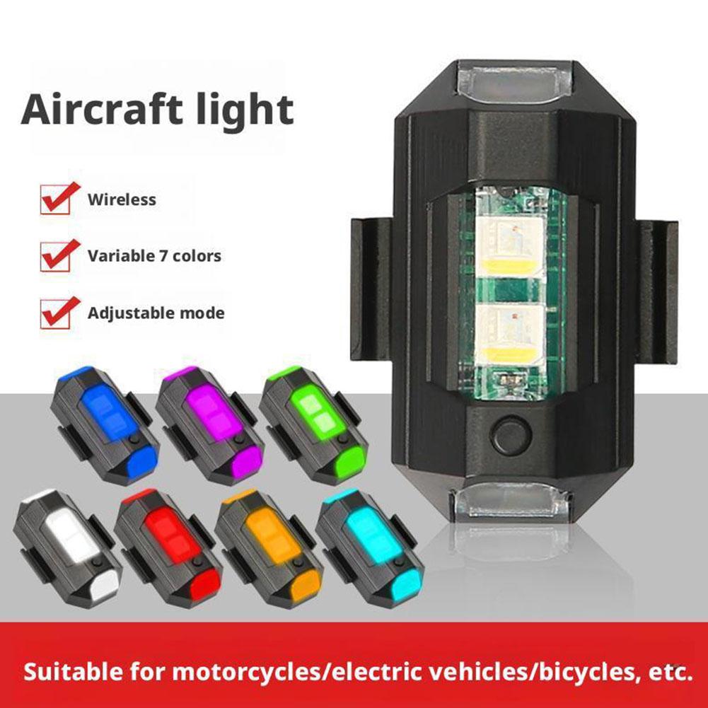 2 個ミニ LED ストロボライト装飾、7 色 LED 衝突 - Drone Led Light のレビューと価格