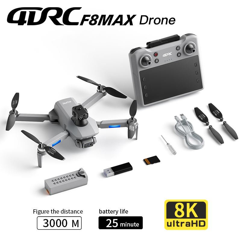 F8 MAX GPSドローン プロフェッショナル 8Kカメラ - Drone Gps Mount のレビューと価格