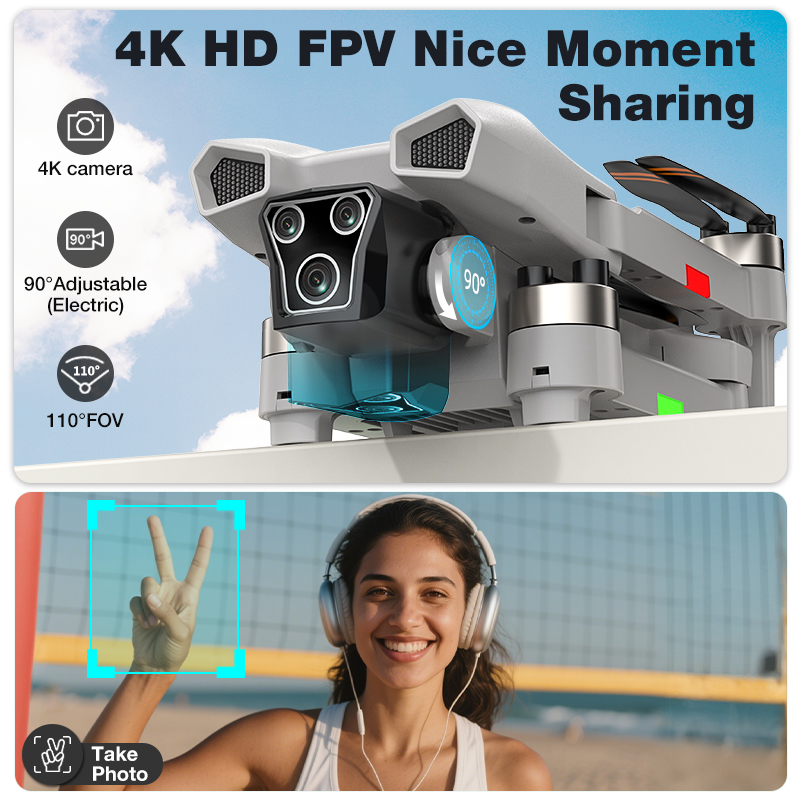 新型ホットL017プロドローン ブラシレス 3Dロール 36 - Drone Gimbal のレビューと価格
