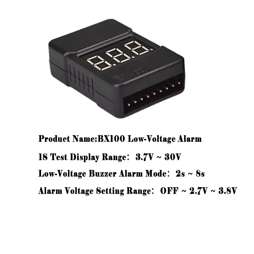 BX100 1-8S リポバッテリー電圧テスター LCD デ - Drone Buzzer のレビューと価格