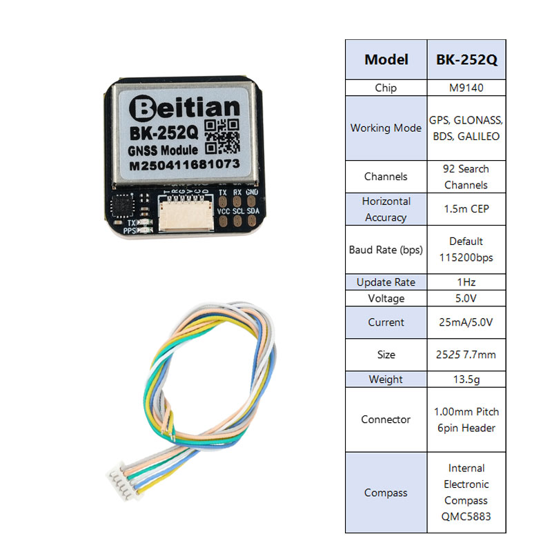 Beitian BK-252Q GPS GNSS モジュール - Drone Gps Module のレビューと価格